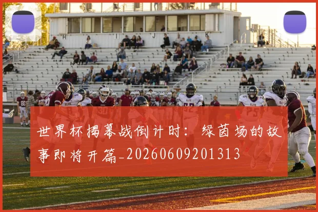 世界杯揭幕战倒计时:绿茵场的故事即将开篇_20260609201313